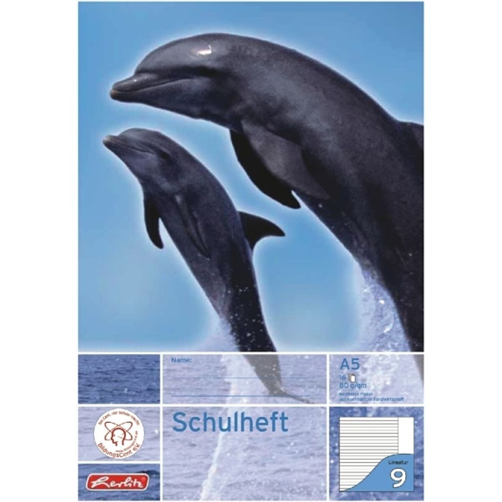 Herlitz 3320900, Mehrfarbig, 16 Blätter, A5, 80 g/m², Produktbild 