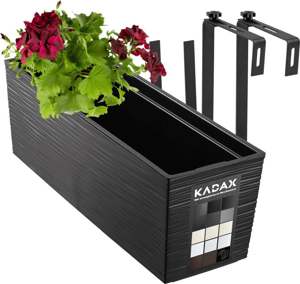 KADAX Pot de fleurs avec insert "Treviso", 56 cm, Avec Image du produit 