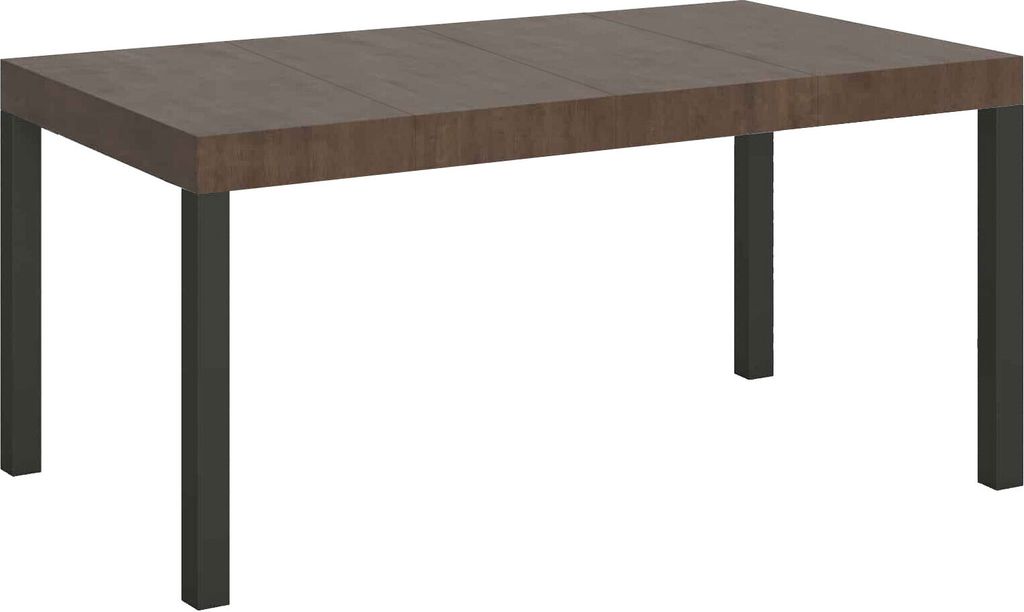 Ausziehtisch 120/380x90 cm Everyday Premium Walnuss Beine anthrazit