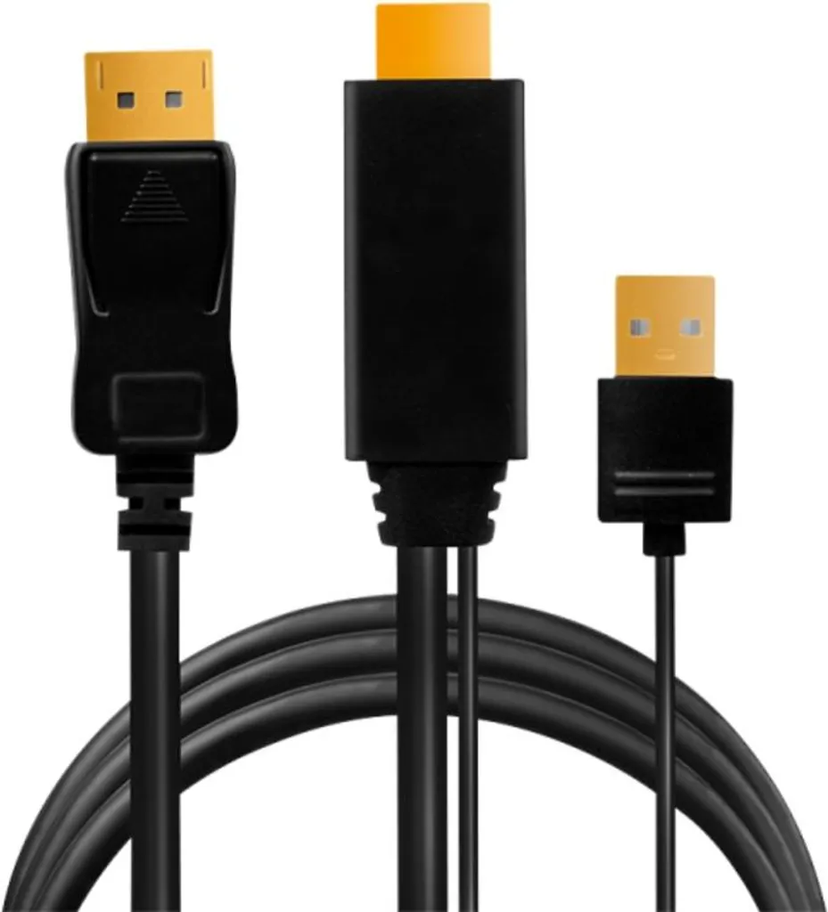 Solution écran noir HDMI vers DisplayPort : Câble 4K Logilink alimenté - 3