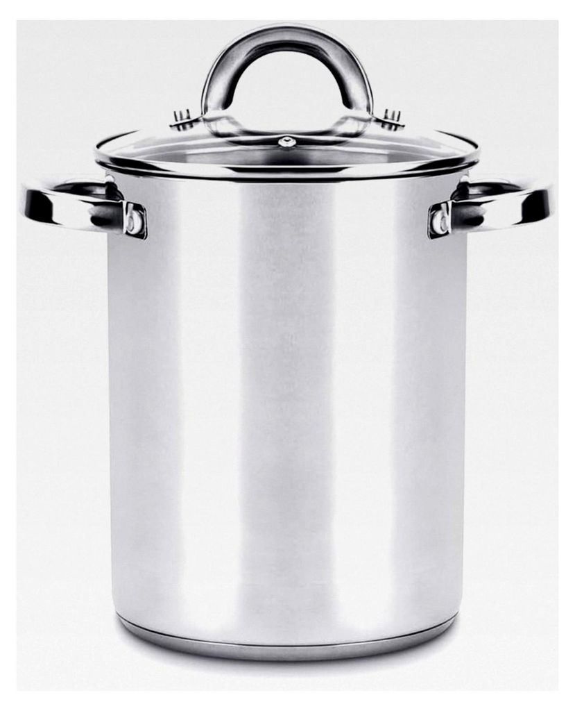 Hochwertiger Spargeltopf mit Glasdeckel 16 cm, Induktionsgeeignet, Dampfgarer 4,2 l, Cromargan Edelstahl poliert, Topf mit Siebeinsatz, geeignet f...