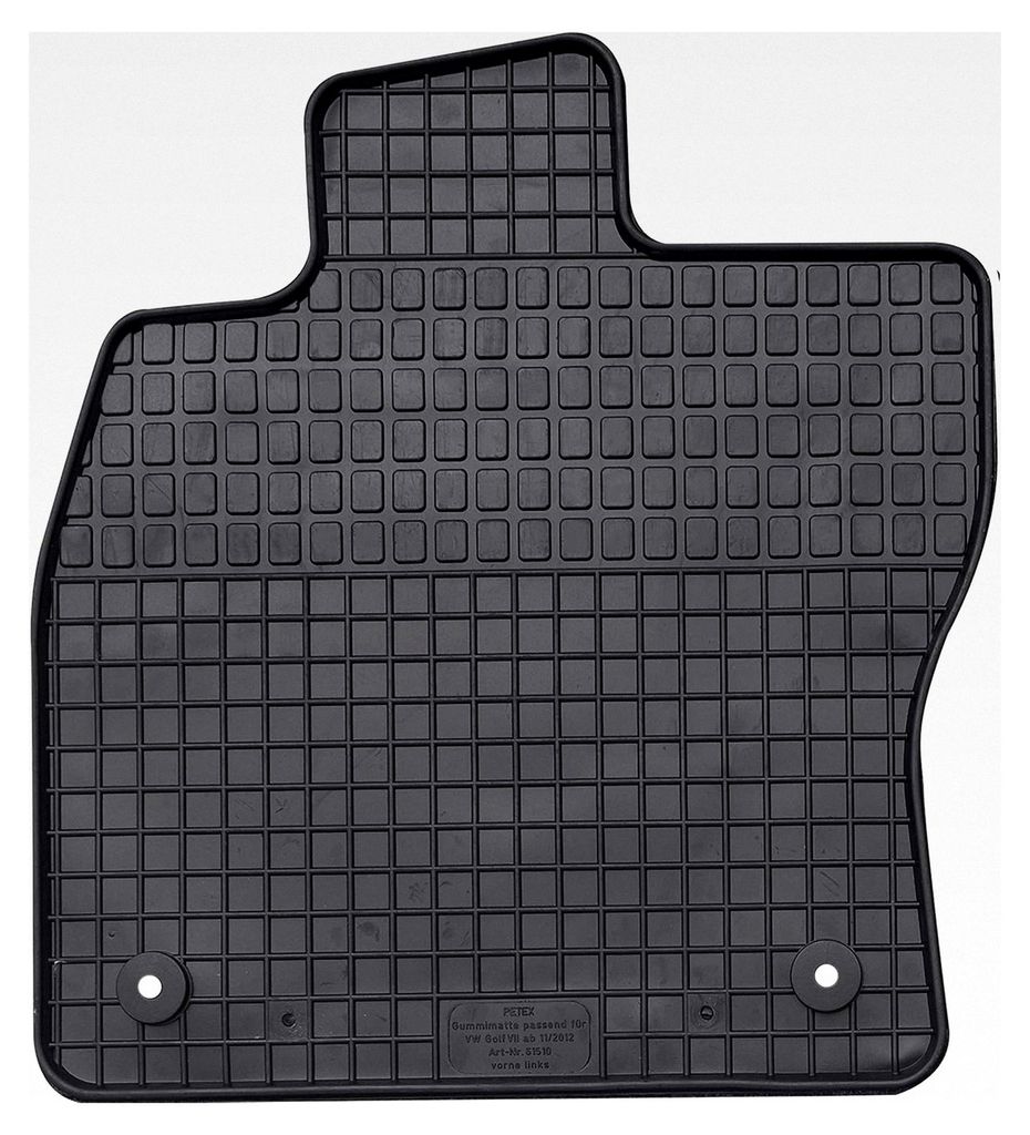 Fahrer Gummimatte Premium 1-teilig schwarz