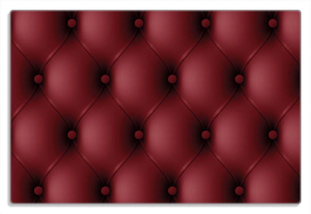 Wallario Frühstücksbrettchen aus Glas 20 x 30 cm mit rutschfesten Füßen, Motiv Rote Ledertür