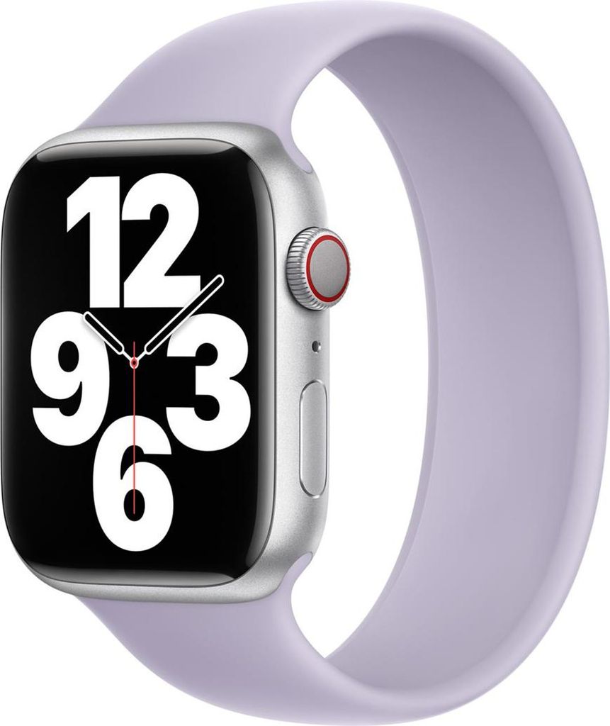Silikon Solo Loop für das Apple Watch | 44/45/46/49 mm - Größe 2 - Purple Fog