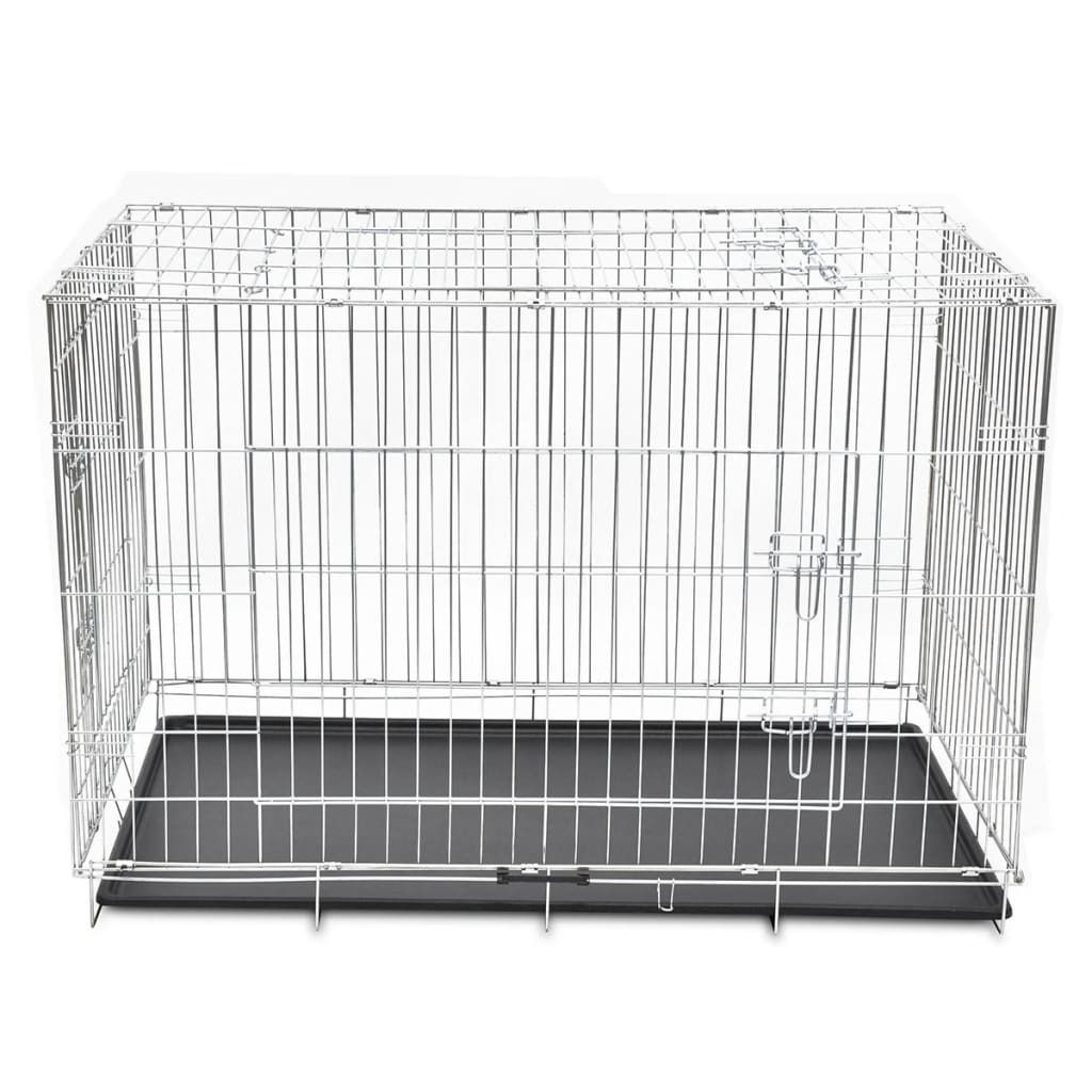 vidaXL Faltbare Hundebox Metall XXL Produktbild 
