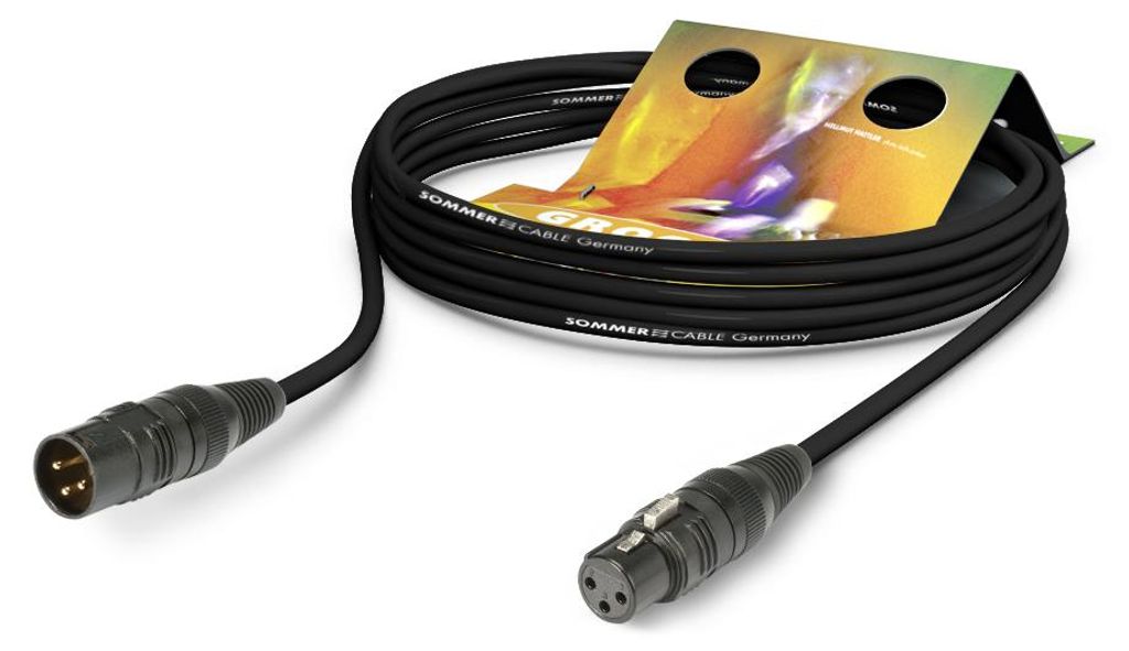 Mikrofonkabel Club Series MKII, 2 x 0,34 mm² | XLR / XLR, HICON | 2,50m | schwarz