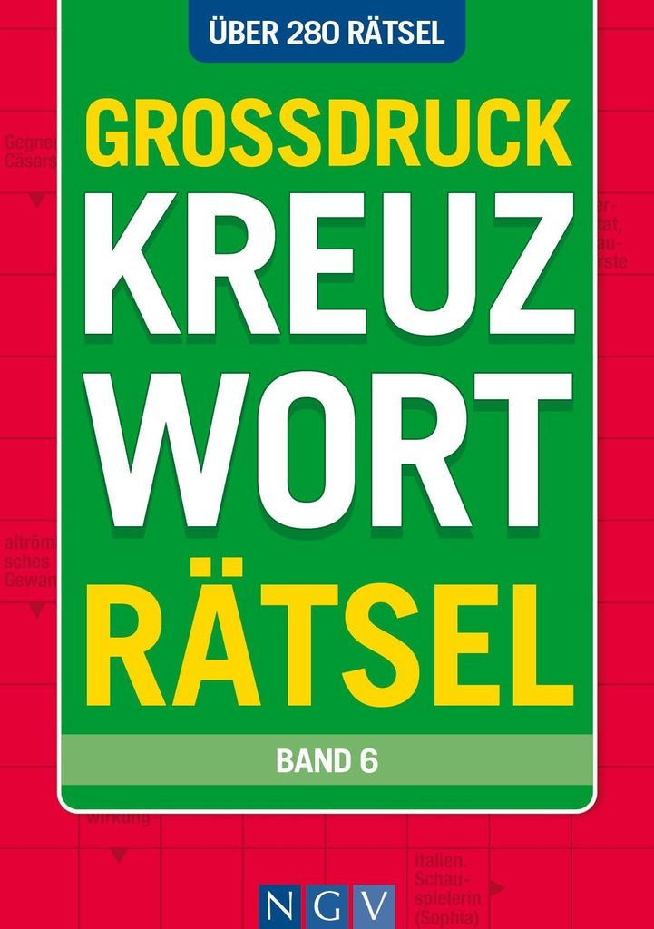 Großdruck Kreuzworträtsel - Band 6 - Über 280 Rätsel in Produktbild 