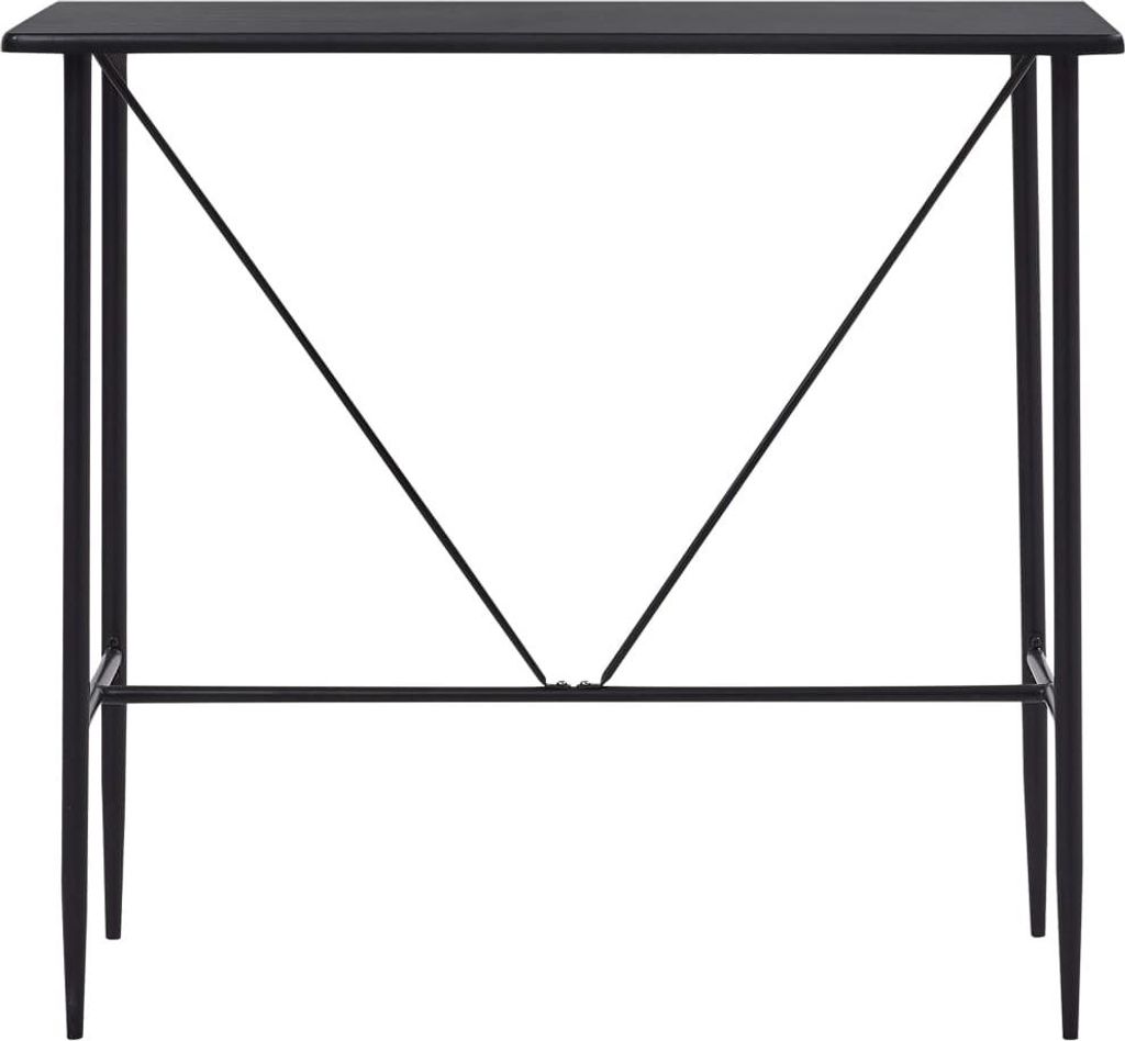 vidaXL Barový stůl černý 120 x 60 x 110 cm MDF Obrázek produktu 