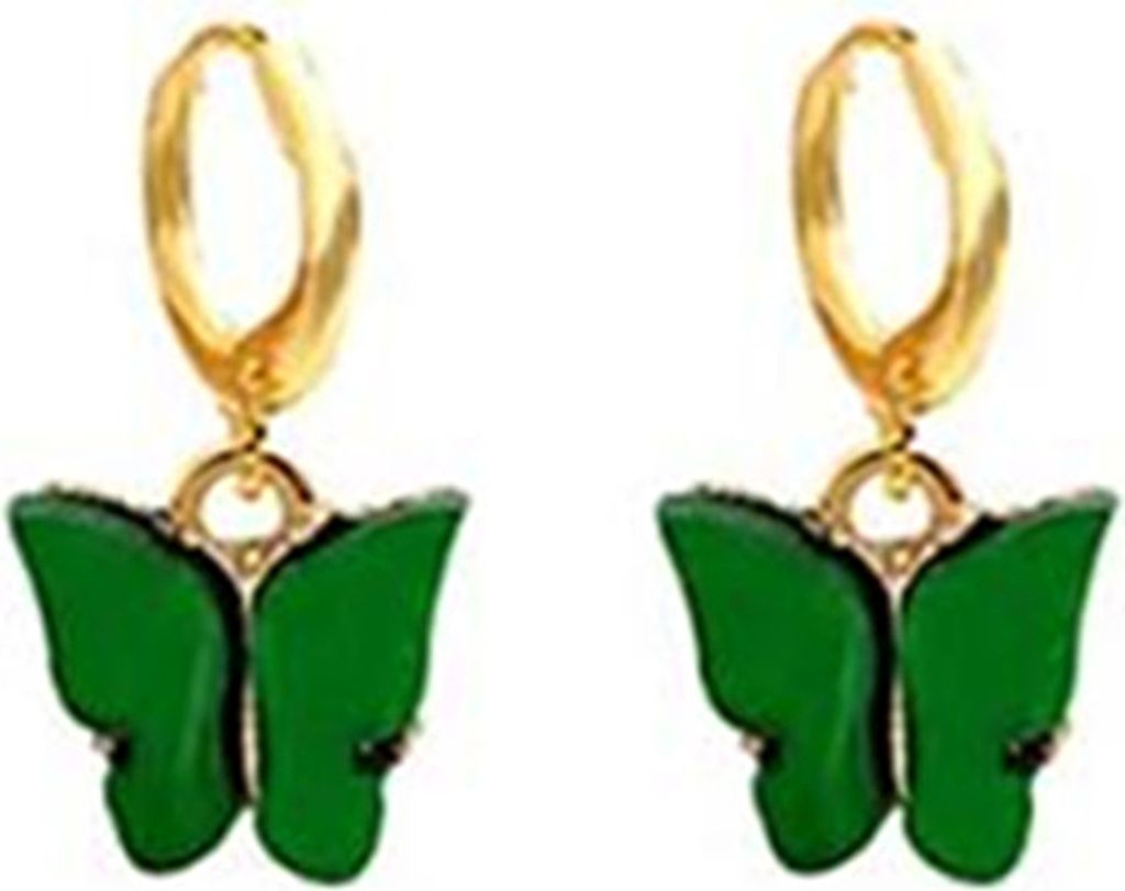 1 Paar Ohrringe in Tierform, elegante Damen-Ohrringe aus Acryl in hellen Farben für Dating-Grün