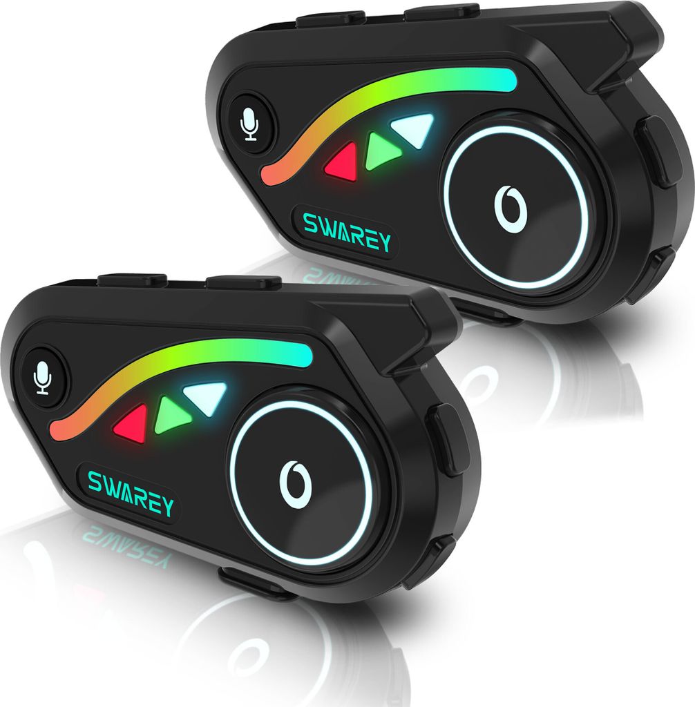 2-Pack V8 Motorbike Intercom Headset Bluetooth 5.2 Obrázok produktu