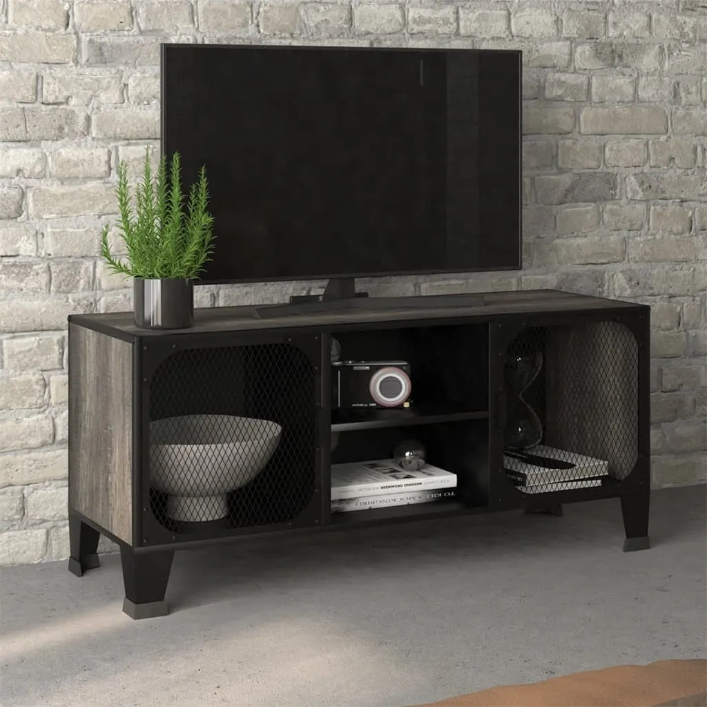 Recensione Mobile TV Grigio 105x36x47 cm Metallo e MDF Industrial