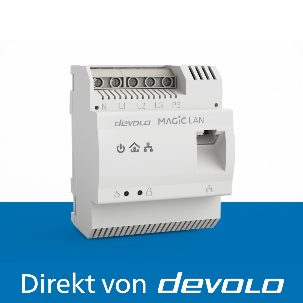 devolo Magic 2 LAN DINrail Powerline 1x adaptateur pour Image du produit 