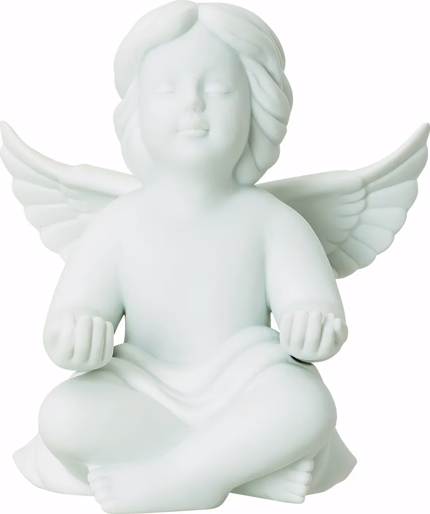 Ange Méditation Blanc Mat Rosenthal 6cm - Porcelaine de Luxe Finition Mate