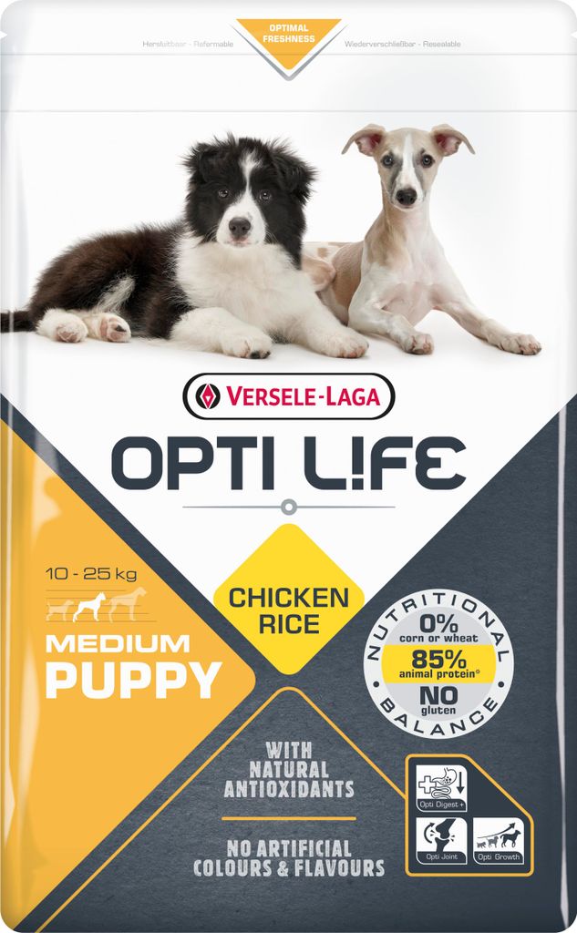 Opti Life Puppy Medium - 2,5 kg