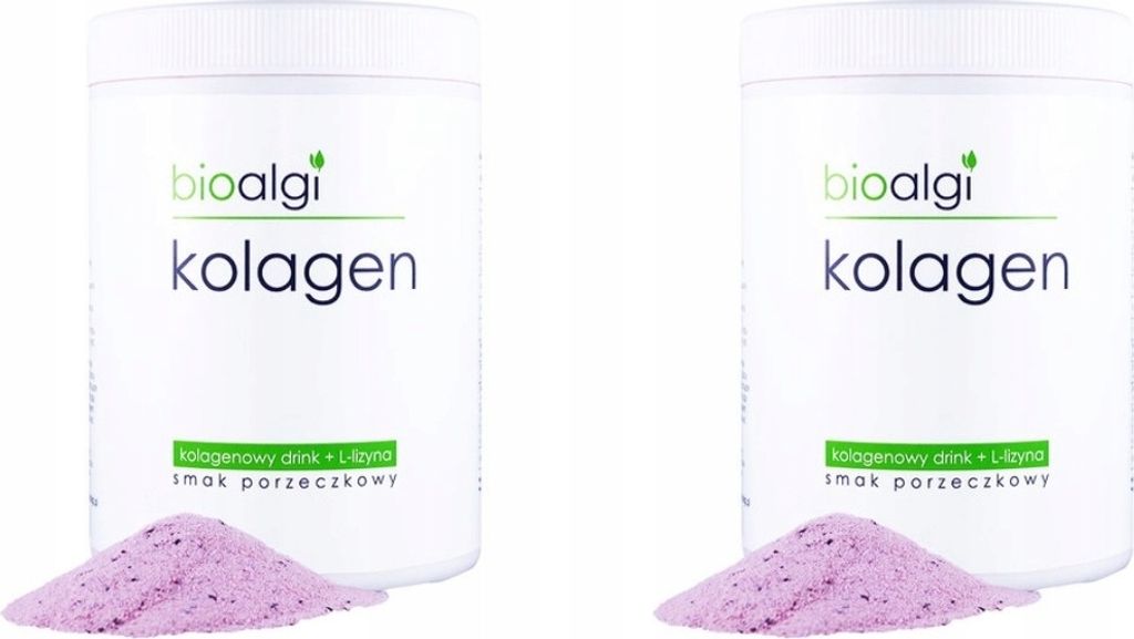 2X Bioalgi Trinkkollagen Johannisbeergeschmack 400G Nahrungsergänzungsmittel
