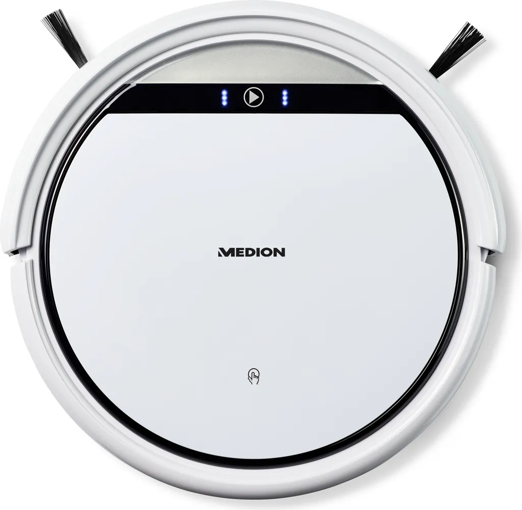 Aspirateur robot 2 en 1 MEDION MD 10064 pour sols durs et tapis fins