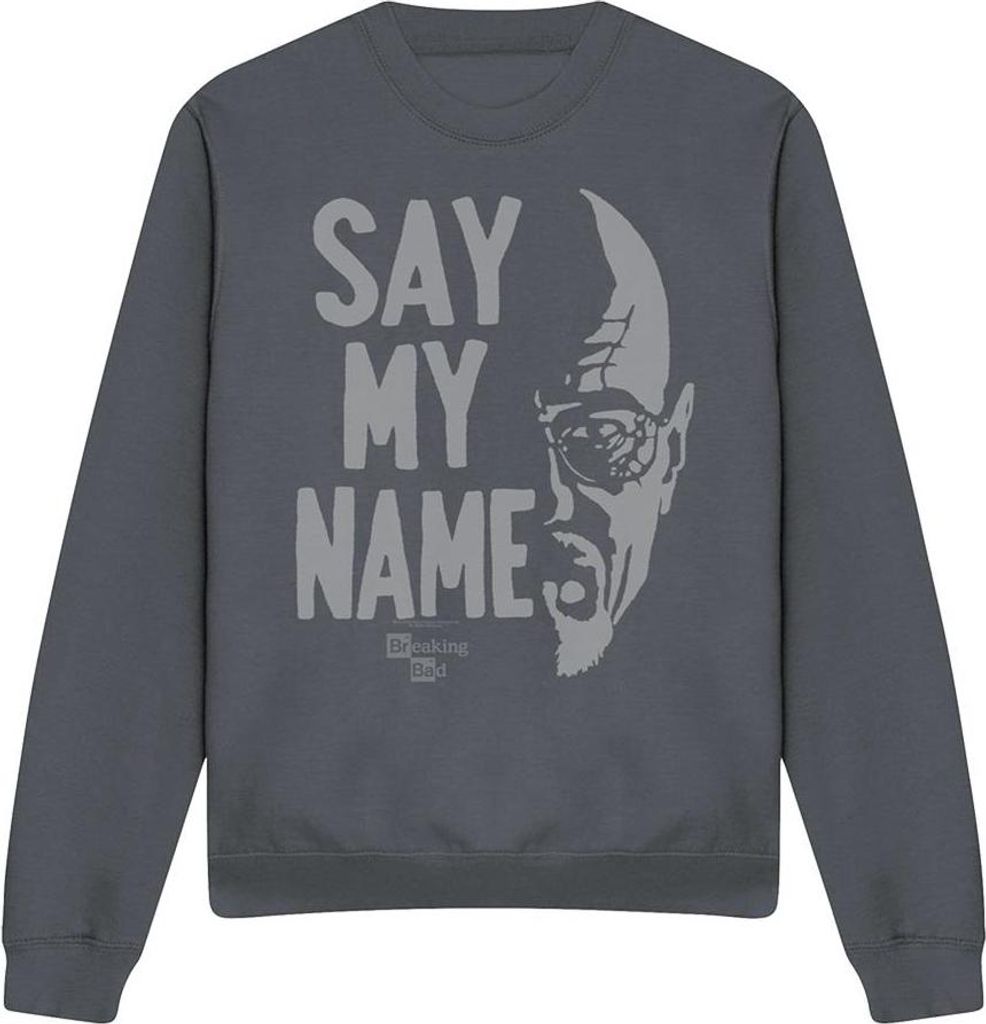 Breaking Bad - "Say My Name" Sweatshirt für Herren/Damen Uni TV21319 (S) (Schwarz)