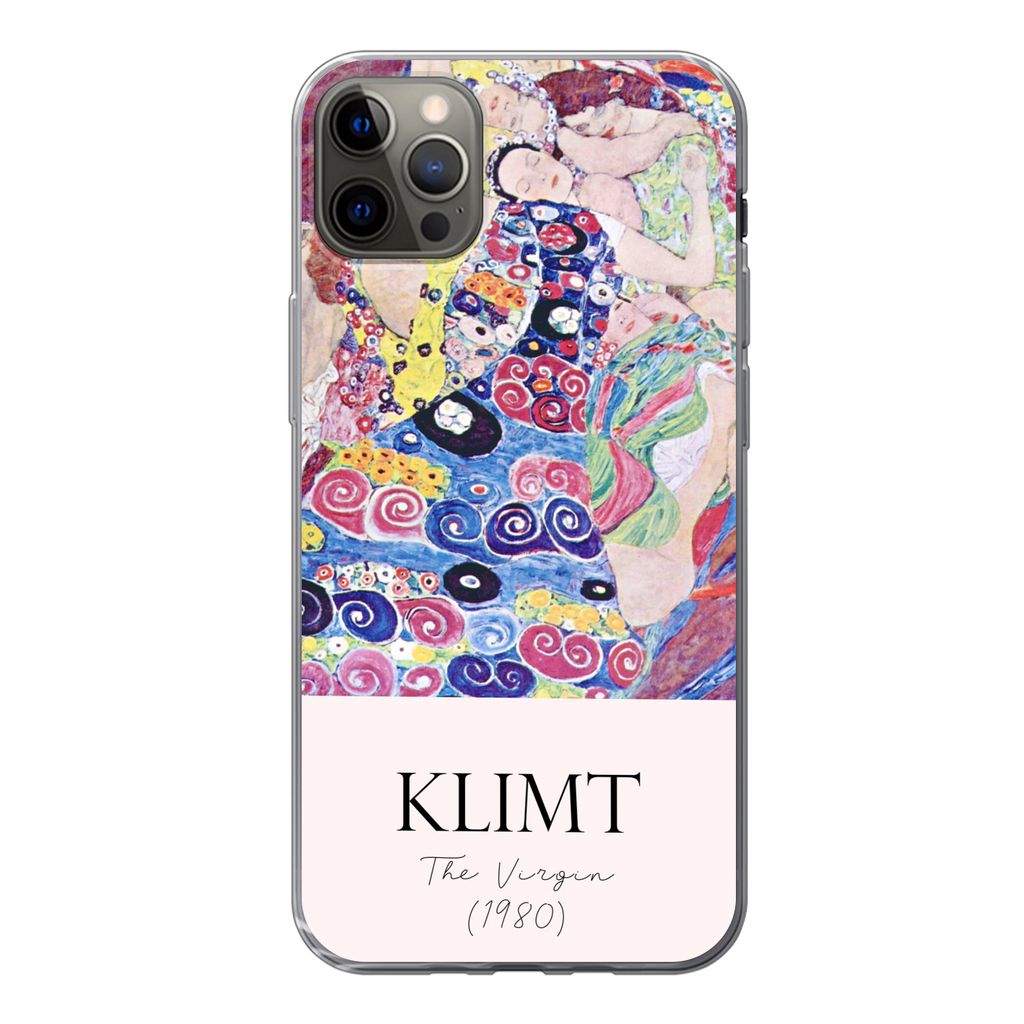 MuchoWow Handyhülle Schutzhülle Hülle für iPhone 12 Pro Max Malerei - Jugendstil - Gustav Klimt Silikon Softcase Handy Hülle - Hartschale