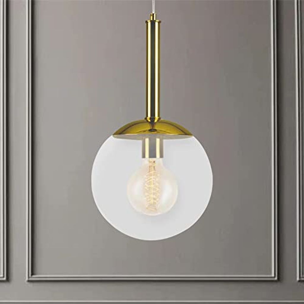 Hängelampe Gold & Glas I Boston I Modern Metall Pendelleuchte