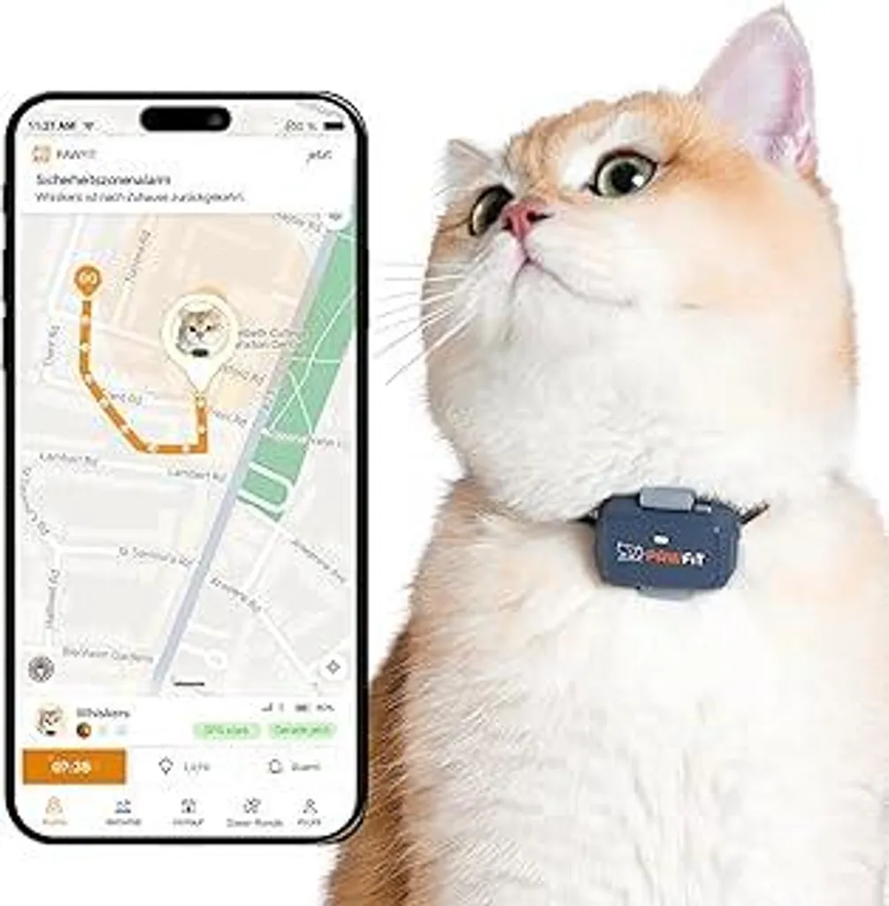 Pawfit Tracker Gatti 4G Lite Grigio | Collare Sicurezza Incluso