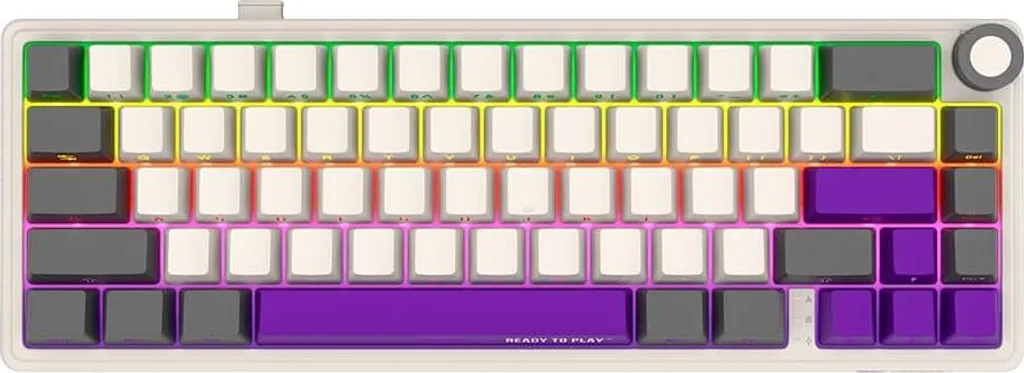 LORGAR KBP70MW Clavier RGB Silencieux avec Autonomie Longue Durée US