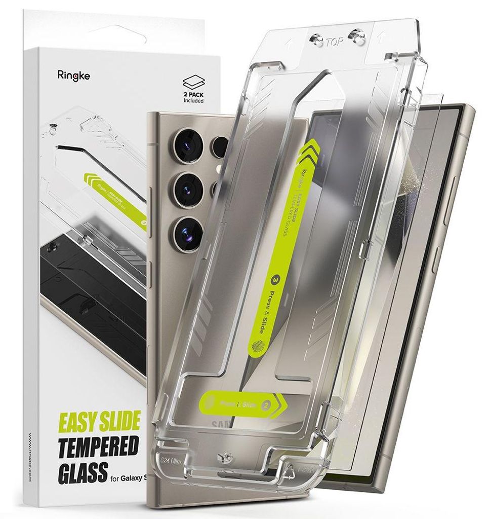 Ringke Easy Slide 2Er-Pack Galaxy S24 Ultra Clear Aus Produktbild 