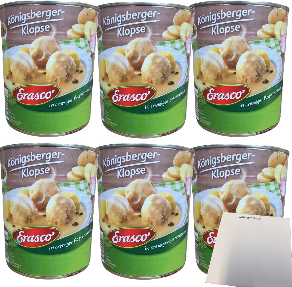 Erasco 6 Königsberger Klopse in cremiger Kapernsauce 6er Produktbild 