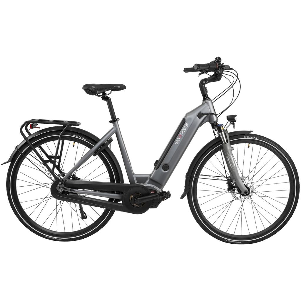 AsVIVA E-Bike 28" Stadtfalter B14 Hollandrad 36V Elektrofahrrad Pedelec Mittelmotor grau