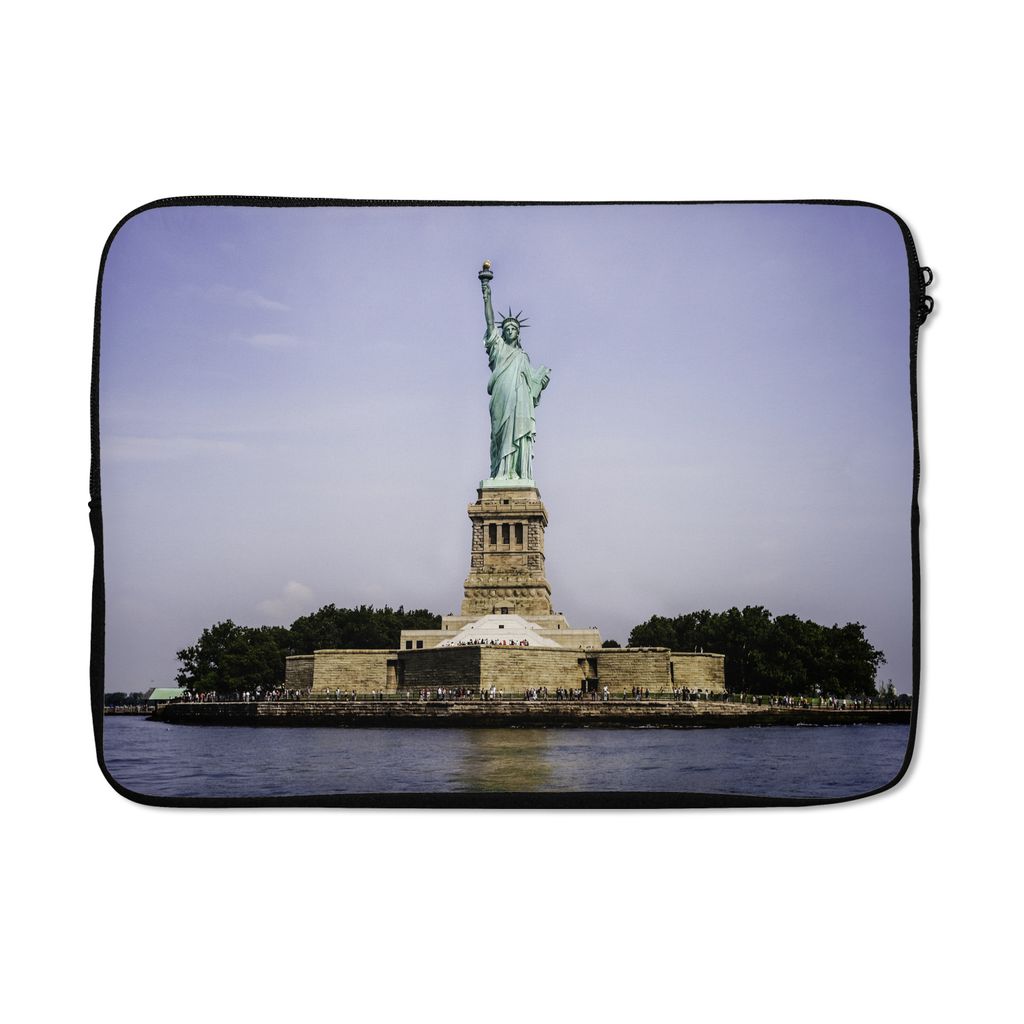 MuchoWow Laptop Hülle 13 Zoll Die amerikanische Freiheitsstatue auf Liberty Island New York Laptoptasche - Laptophülle - Sleeve - Rundumschutz
