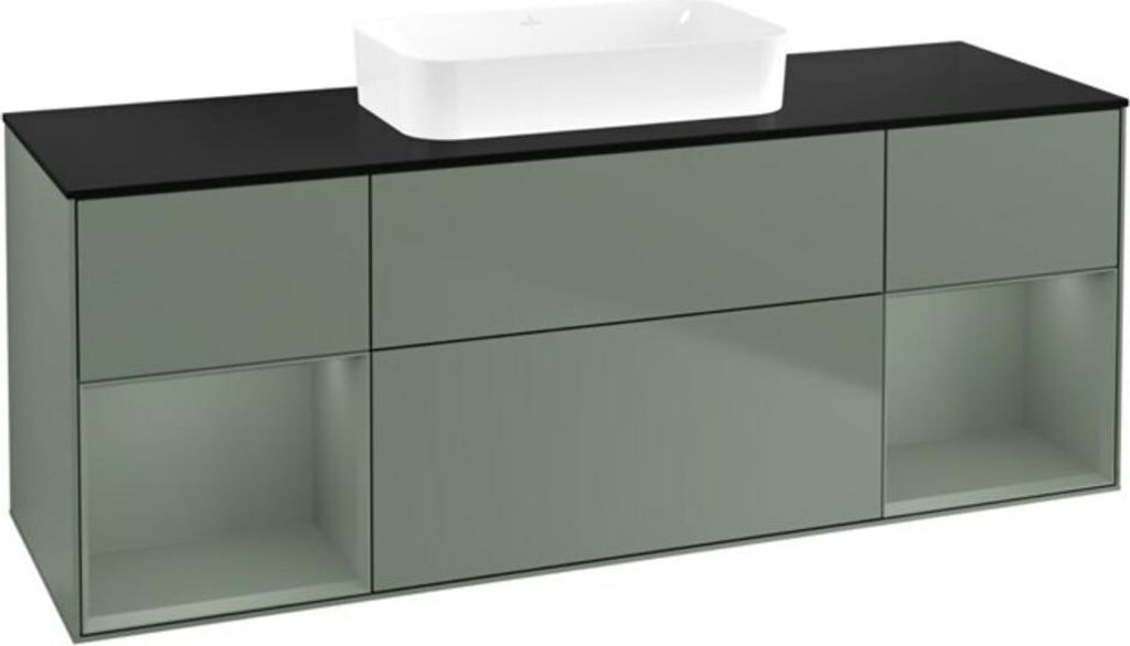 V&B Waschtischunterschrank Finion 160x60,3x50,1cm, Rg Ol m Lac, Oli. m Lac