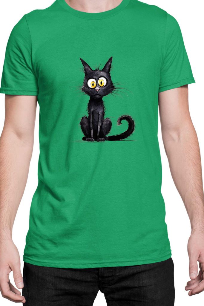 Herren T-Shirt Funny Cats Breeds Bombay Cat 014, Man 3XL / Grün