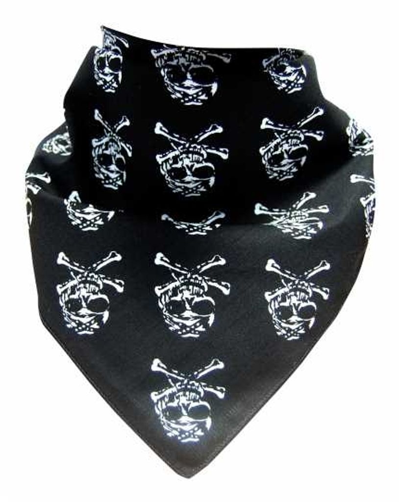 Biker Tuch Halstuch Bandana Kleine Totenköpfe, Bandana Headscarf Scarf Little Skulls, Bandana pañuelo bufanda Calaveras