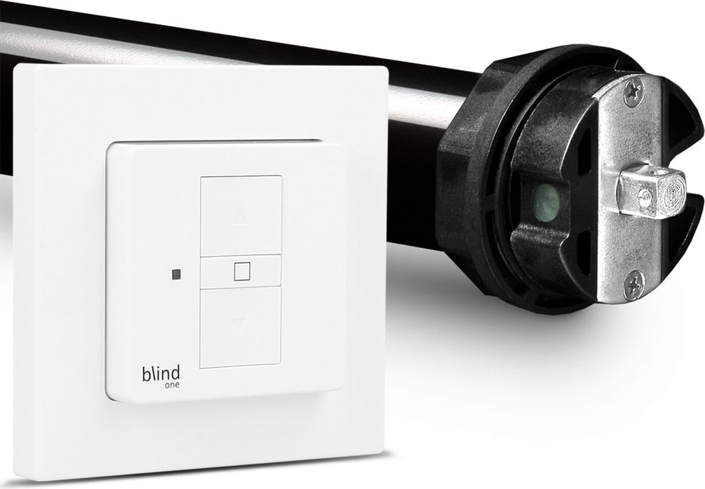 Profi-Set | PE5 20/15-60 inkl. Wlan Rolladenschalter blind One | 20Nm = Zugkraft bis 50Kg | 60mm Achtkant Welle | Rolladenmotor, Rolladenantrieb