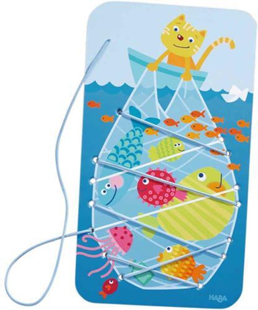 Fädelspiel Fischfang