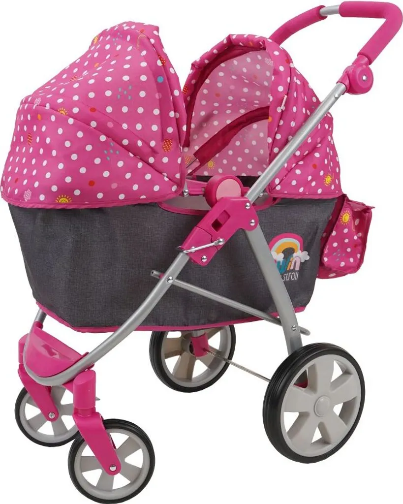 Poussette poupée pour promenade - Jouet intérieur et extérieur