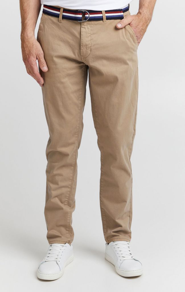 FQ1924 FQRyan Herren Chino Hose Stoffhose mit Stretch und Gürtel Regular Fit