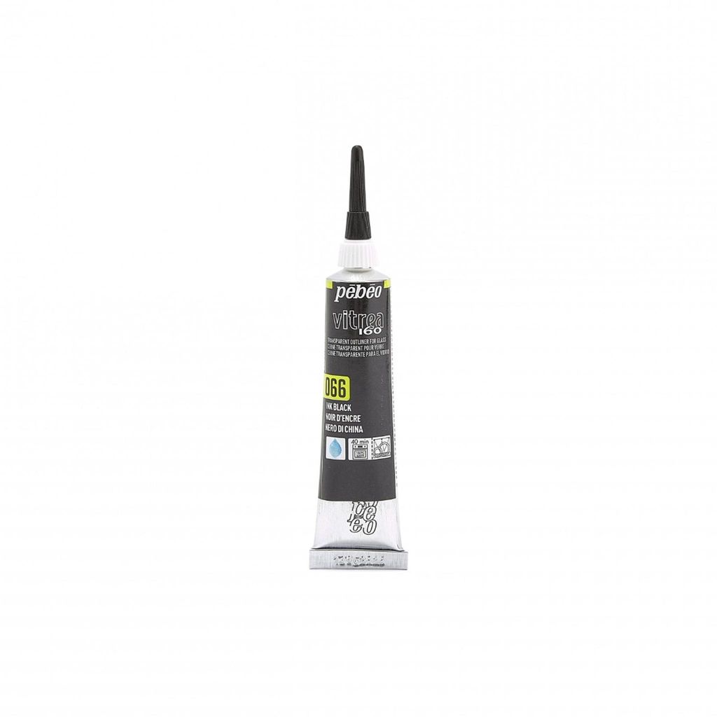 Konturówka Pebeo Vitrea 160 Relief, 20 ml, 66 tusz czarny Zdjęcie produktu 