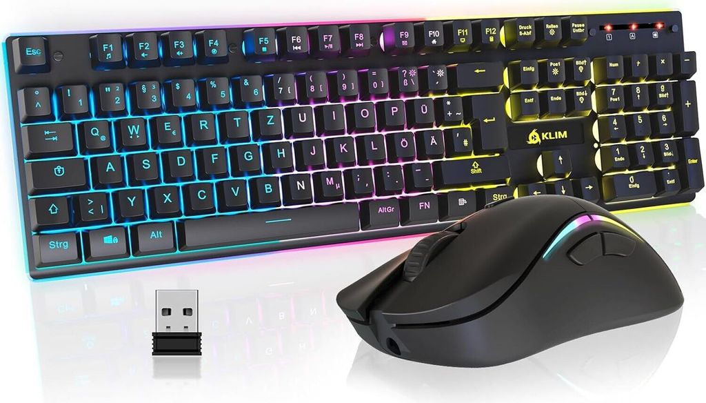 Wireless Gaming Keyboard und Maus Combo - New 2023 - Produktbild 