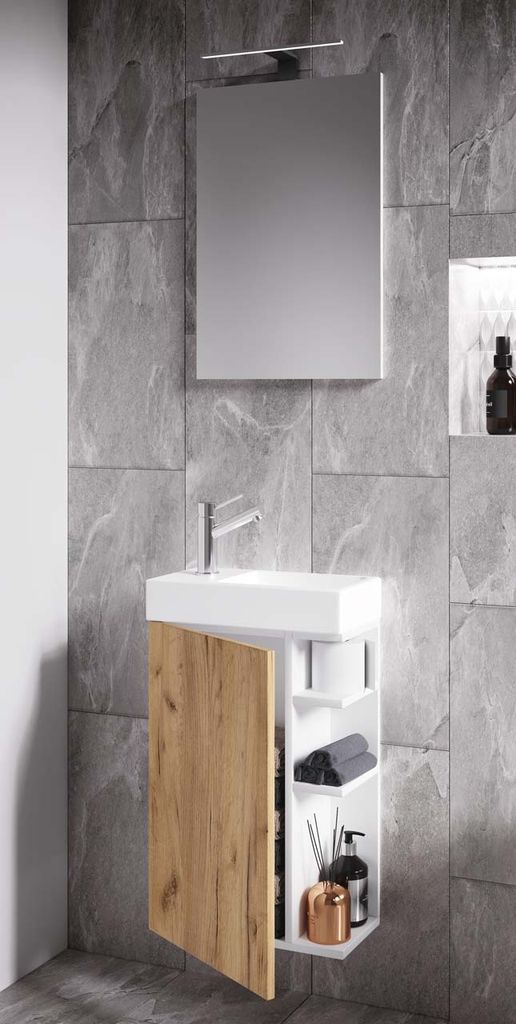 VCM 3-tlg Set | Waschplatz für Gäste WC | Gästebad Toilette Produktbild 