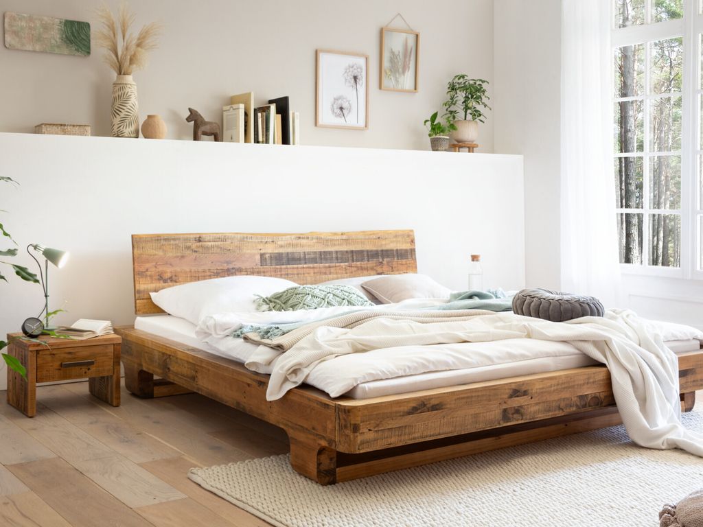 Holzbett Sendai Pinie 180x200 cm Produktbild 