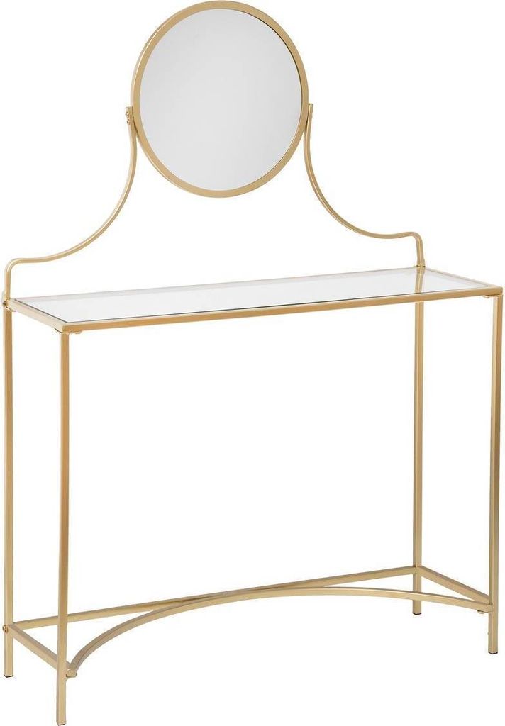 Schminktisch "Artif" - goldfarben - Glas - Atmosphera créateur d'intérieur