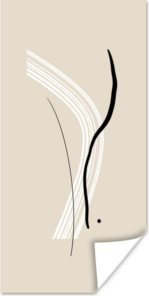 MuchoWow Poster Pastell - Abstrakt - Design 20x40 cm - Plakat - Foto