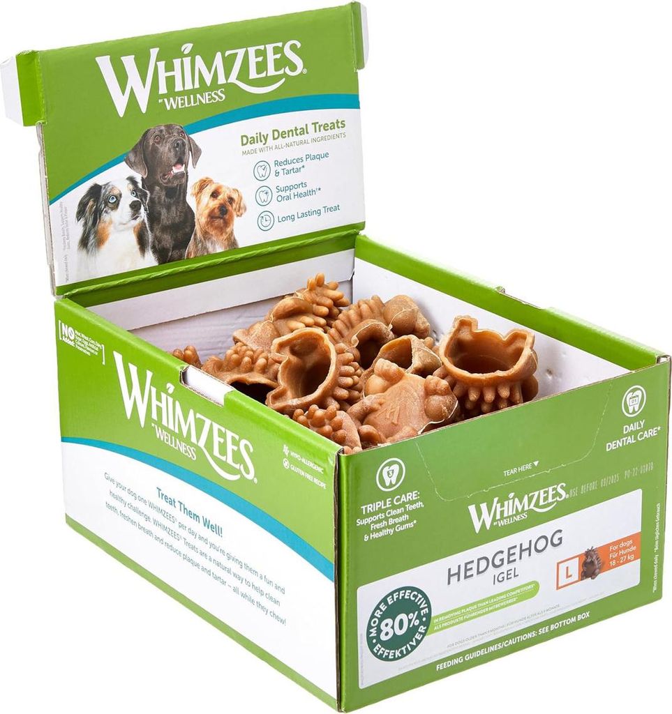 Whimzees Igel L - 30 Stück Produktbild 