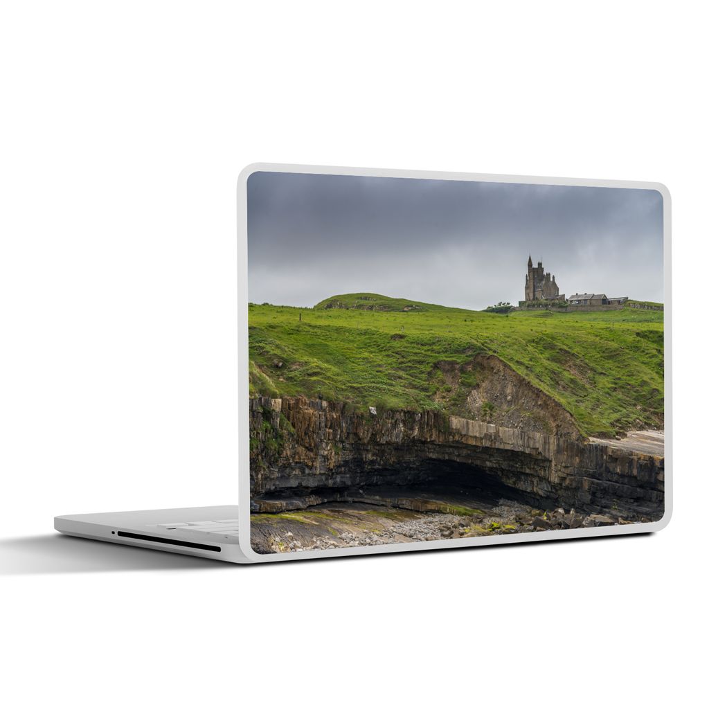 MuchoWow Laptop Aufkleber Sticker Cover Ruinen in Irland 36.5x27.5 cm - Laptop-Sticker