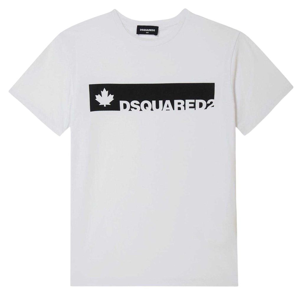 DSquared2 - T-Shirt für Jungen GT22039 (164) (Weiß/Schwarz)