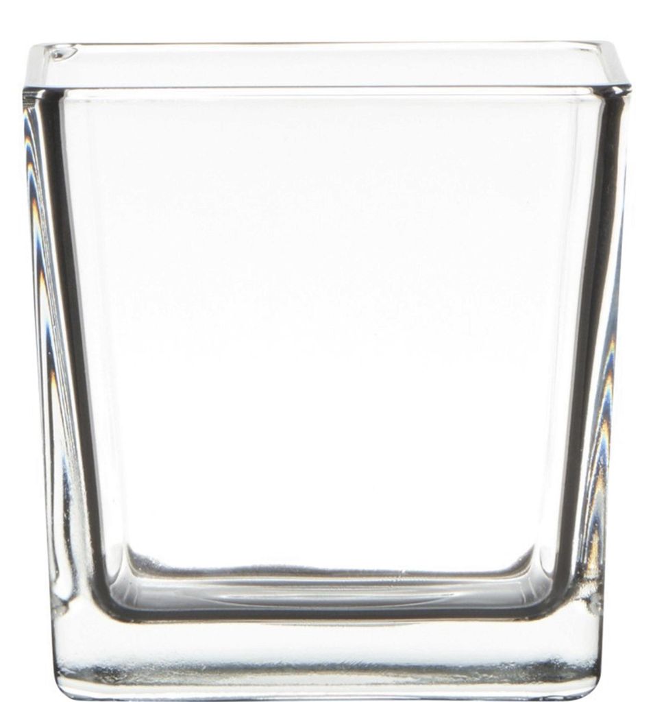 Vaso di vetro Cubic clear square 10 x10 x 10cm Immagine del prodotto 
