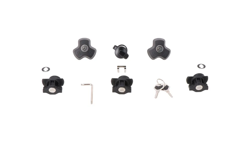 Kit de serrures pour valises moto DUSC et top case TRAX SW-Motech noir