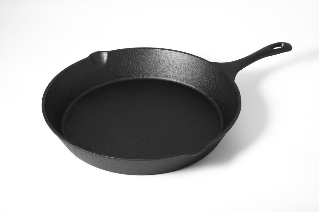 PARILLA Stielpfannen-Set, Durchmesser: 17 cm, Gusseisen, inkl. passendem Untersetzer, Holz
