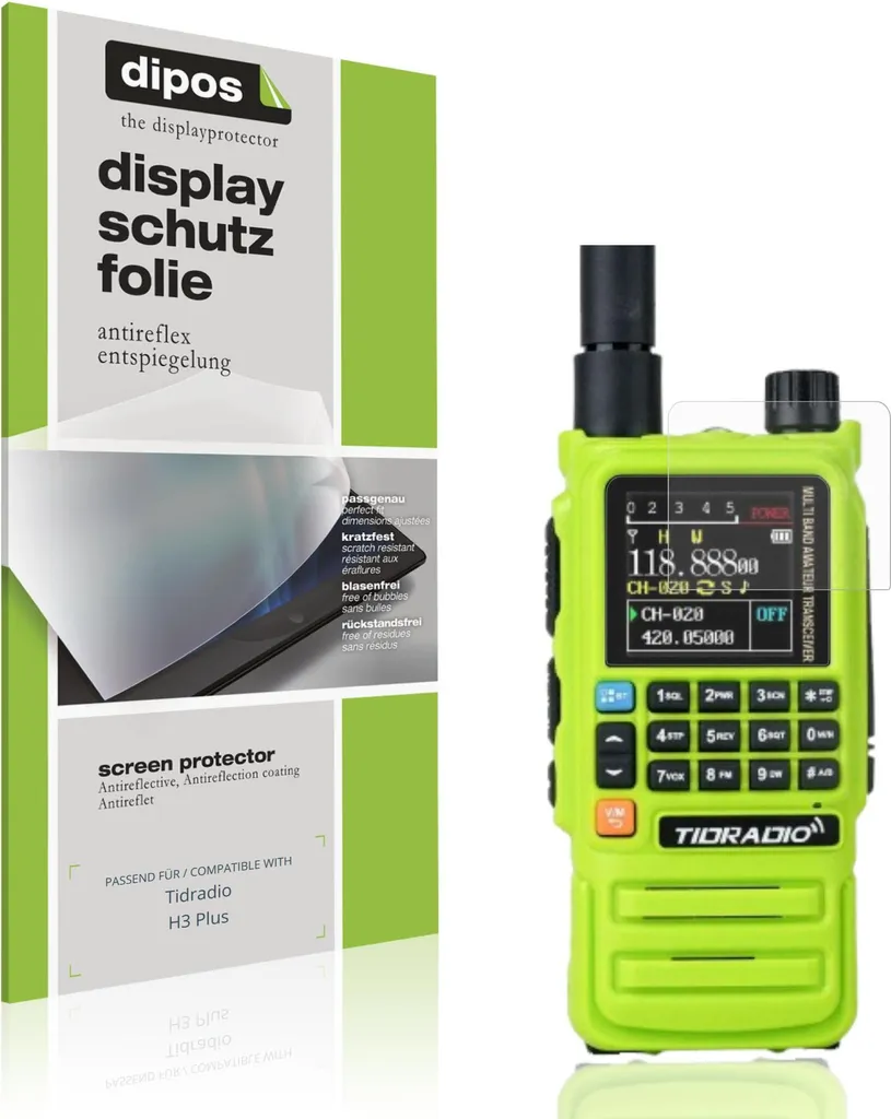 4x Pellicola dipos Antireflex per Tidradio H3 Plus - Protezione Premium
