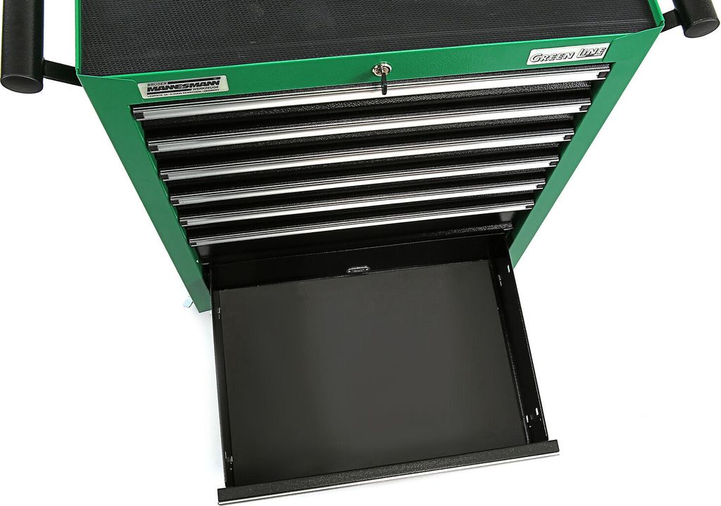 Brüder Mannesmann Werkstattwagen M28270 - Bestückter Werkstattwagen Mit 7 Schubladen